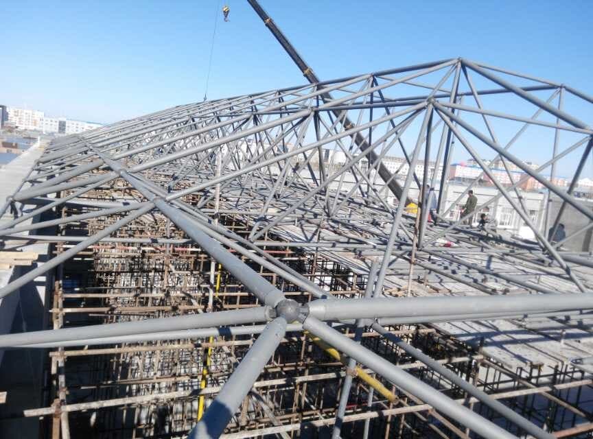 滕州商贸城屋顶网架工程